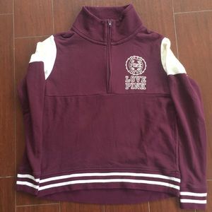 VS PINK zip up sweater